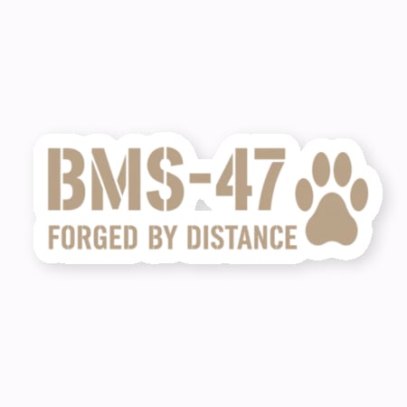 BMS-47 FORGED BY DISTANCE PAW EDITION クリアステッカー