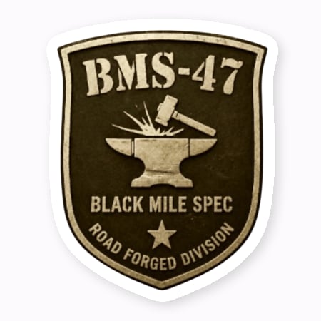 BMS-47 BLACK MILE SPEC エンブレムステッカー
