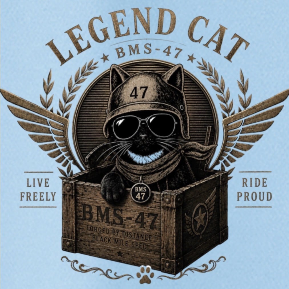 HANGAR LEGEND CAT TEE/ 水色