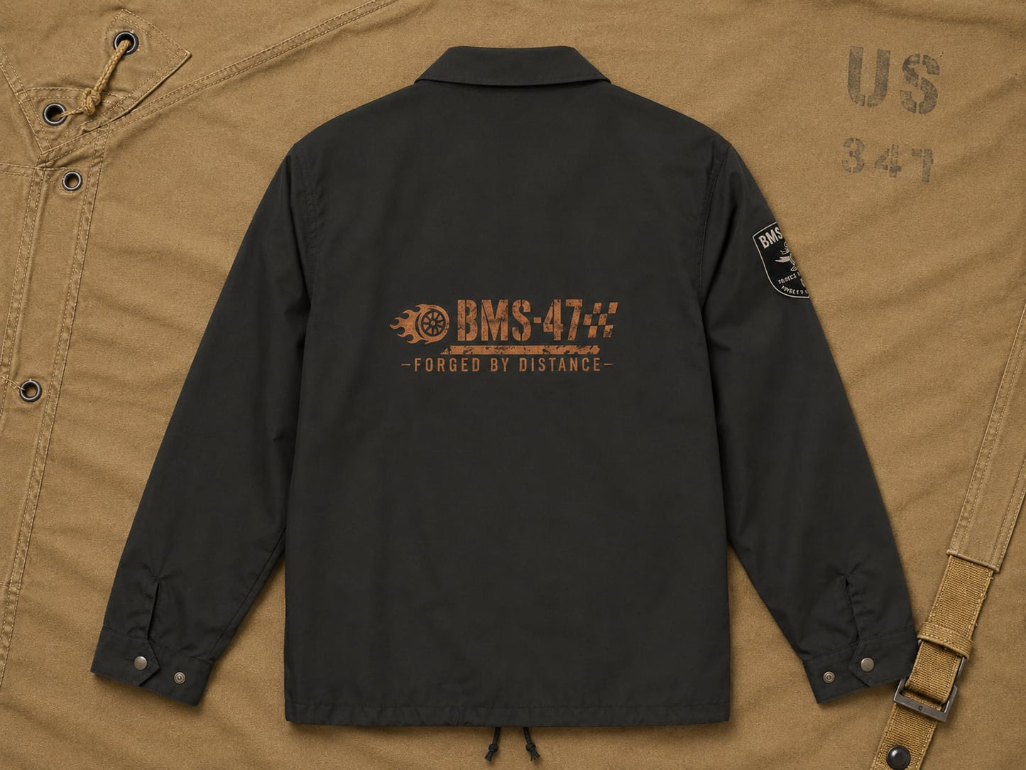 BMS-47 FORGED COACH JACKET/黒