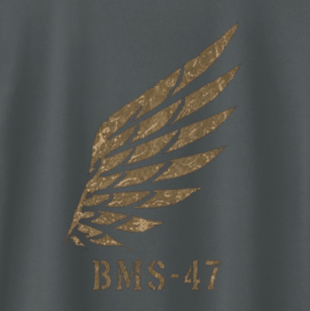 BMS-47 FORGED WING TEE / 灰