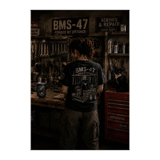 BMS-47 GARAGE CAT WORKSHOP A2 POSTER