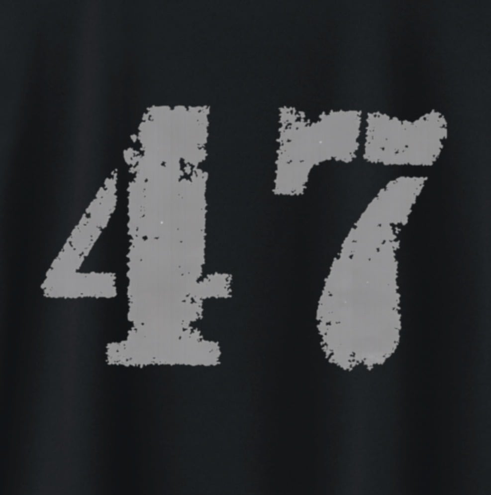 BMS-47 ROAD FORGED TEE / 「47」/黒