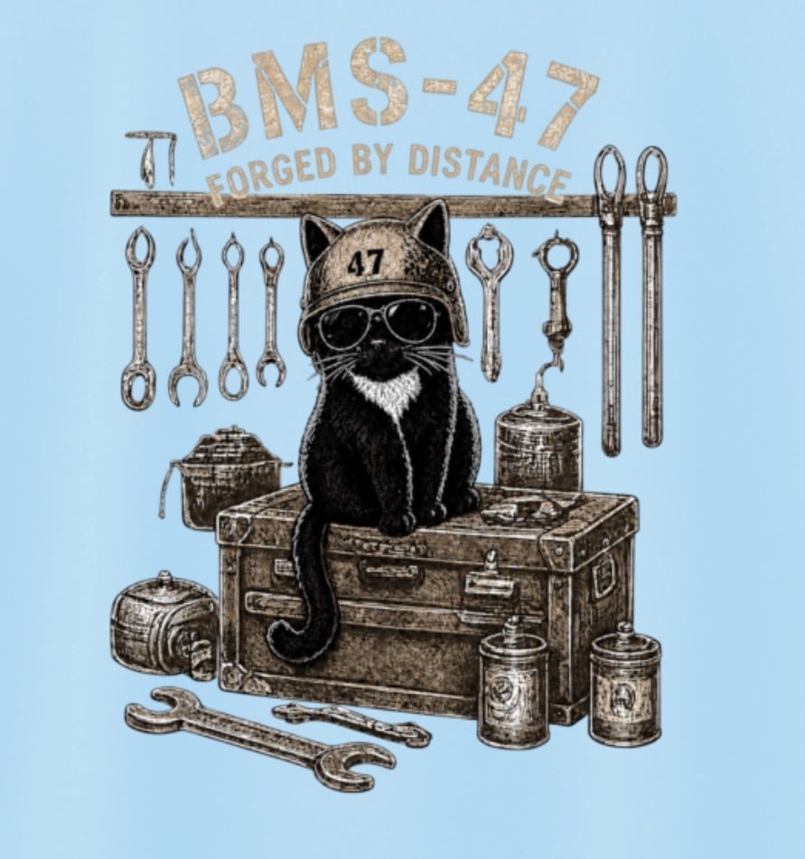 HANGAR TOOLS CAT TEE / 水色