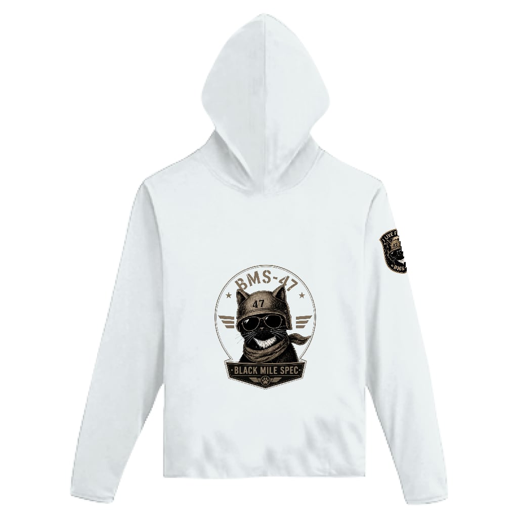 BMS-47 BLACK MILE CAT ライトドライジップパーカー