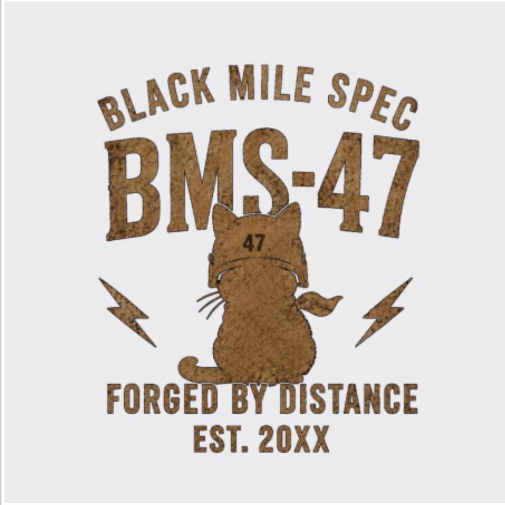 BMS-47 GARAGE CAT ドライロングスリーブポロシャツ