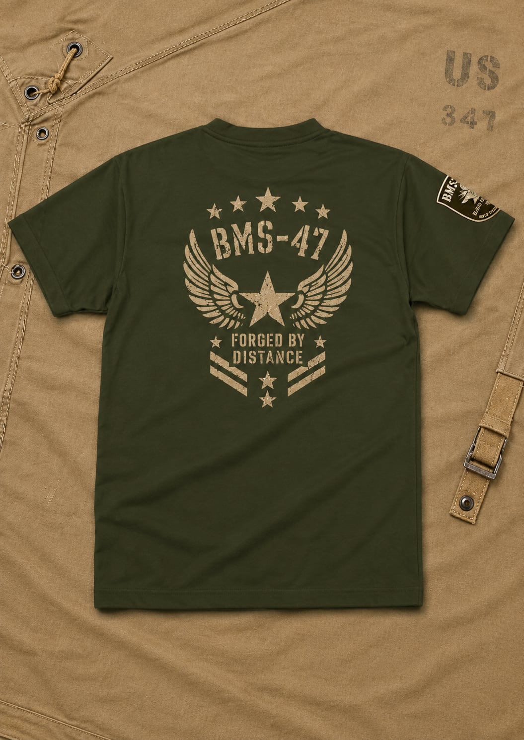 FORGED WING TEE / 緑