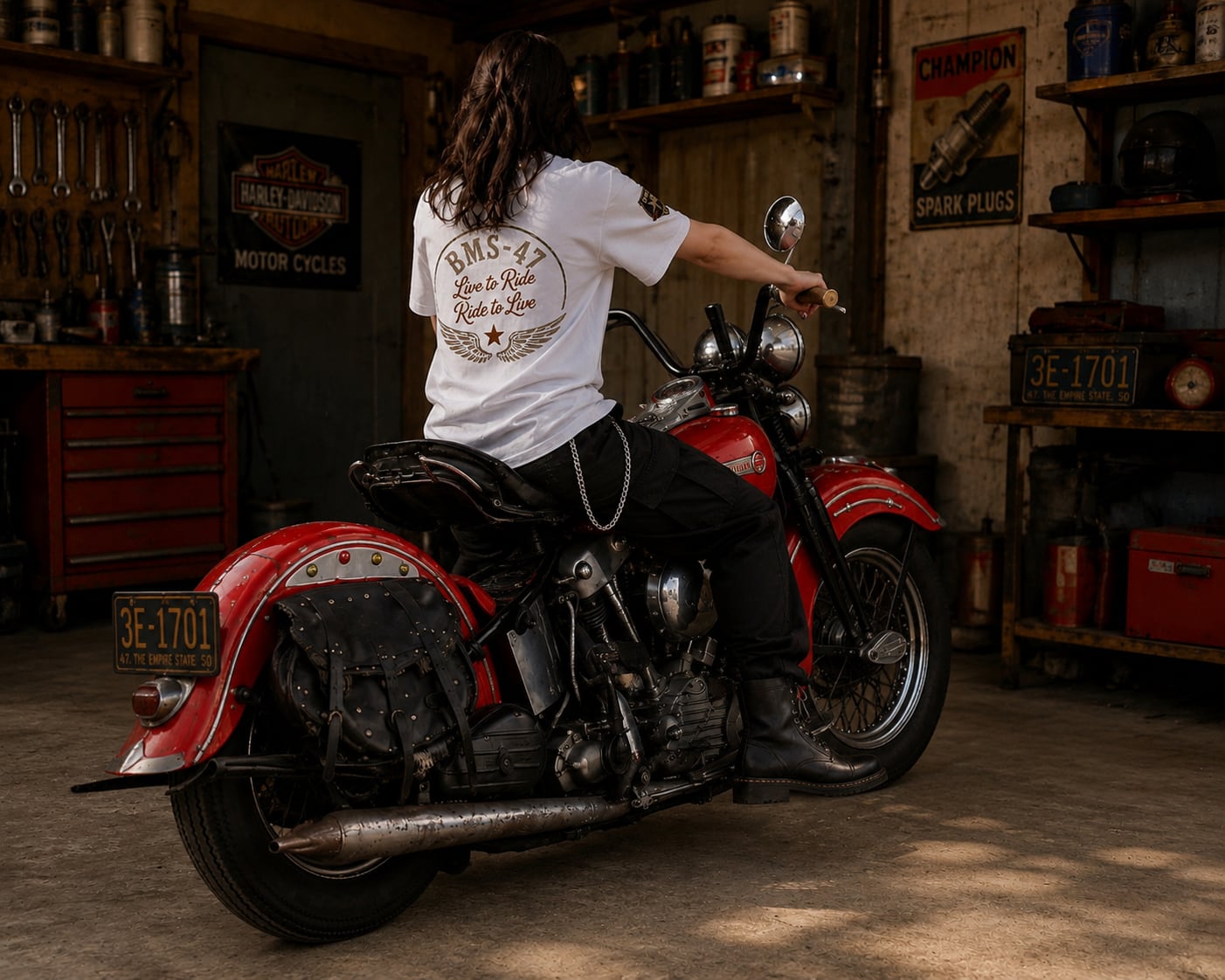 BMS-47 Live to Ride TEE／白