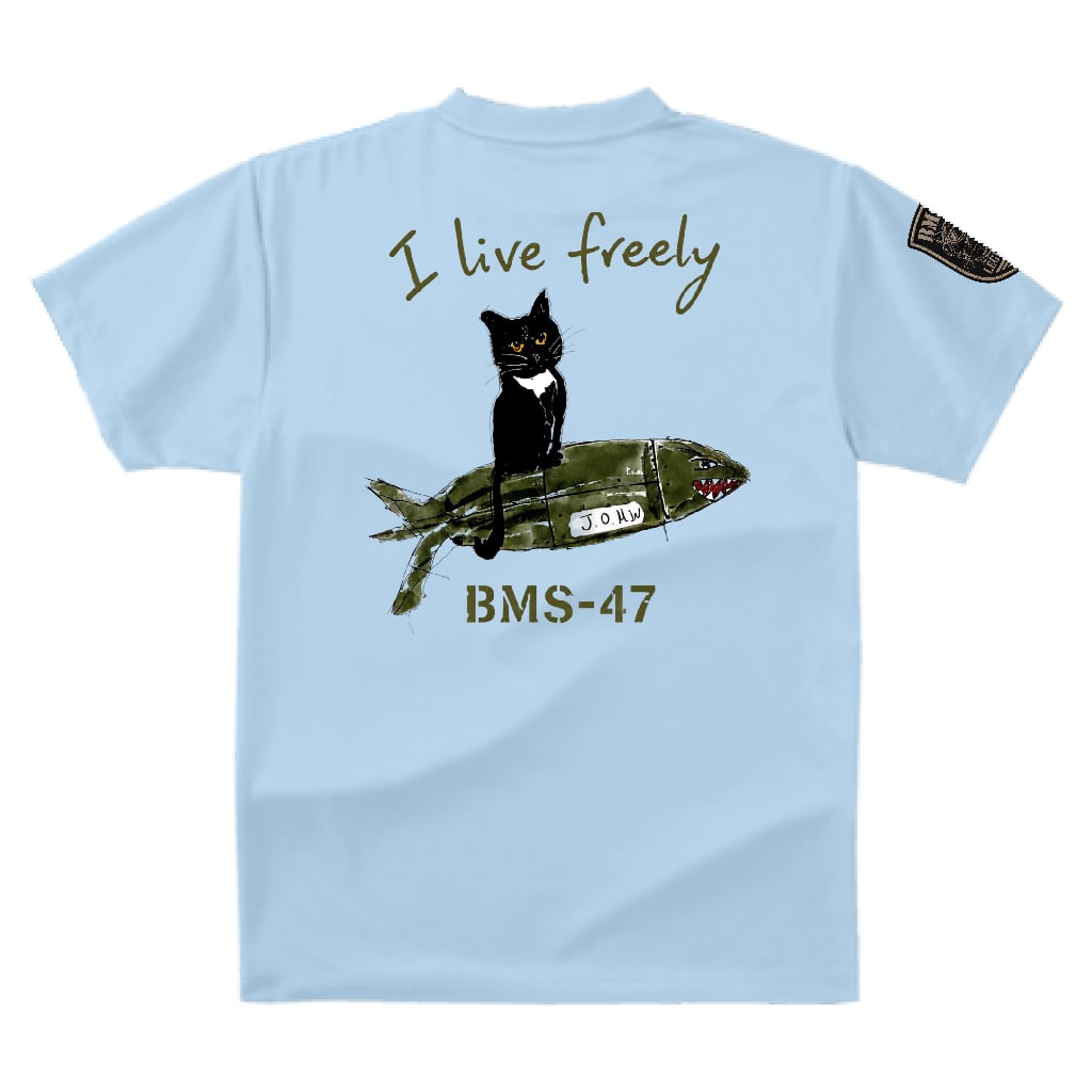 HANGAR LEGEND CAT TEE/ 水色