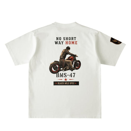BMS-47 HIGH LINE NO SHORT WAY HOME 8.1oz HEAVY TEE
