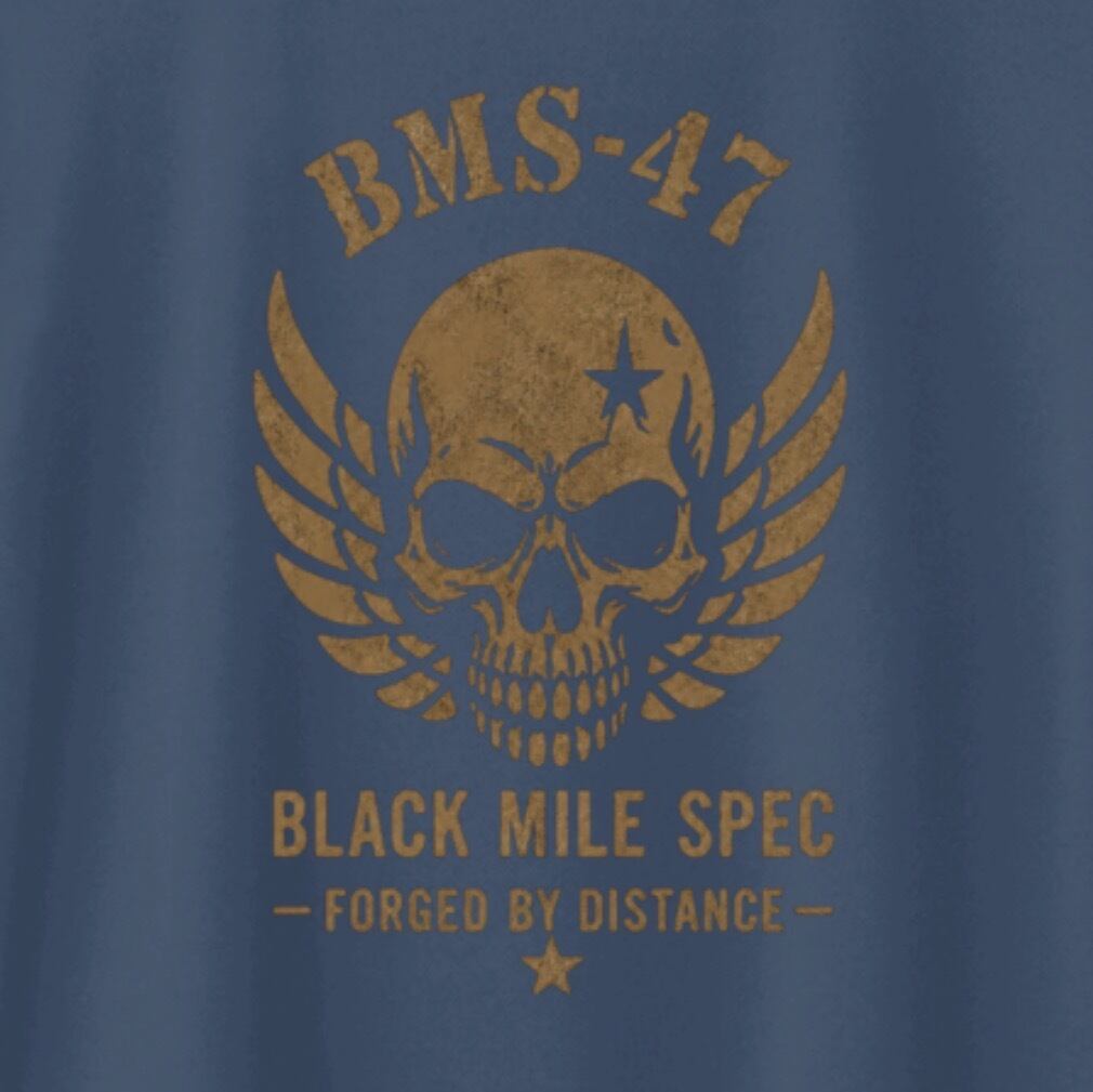 BLACK MILE SKULL TEE/ 青