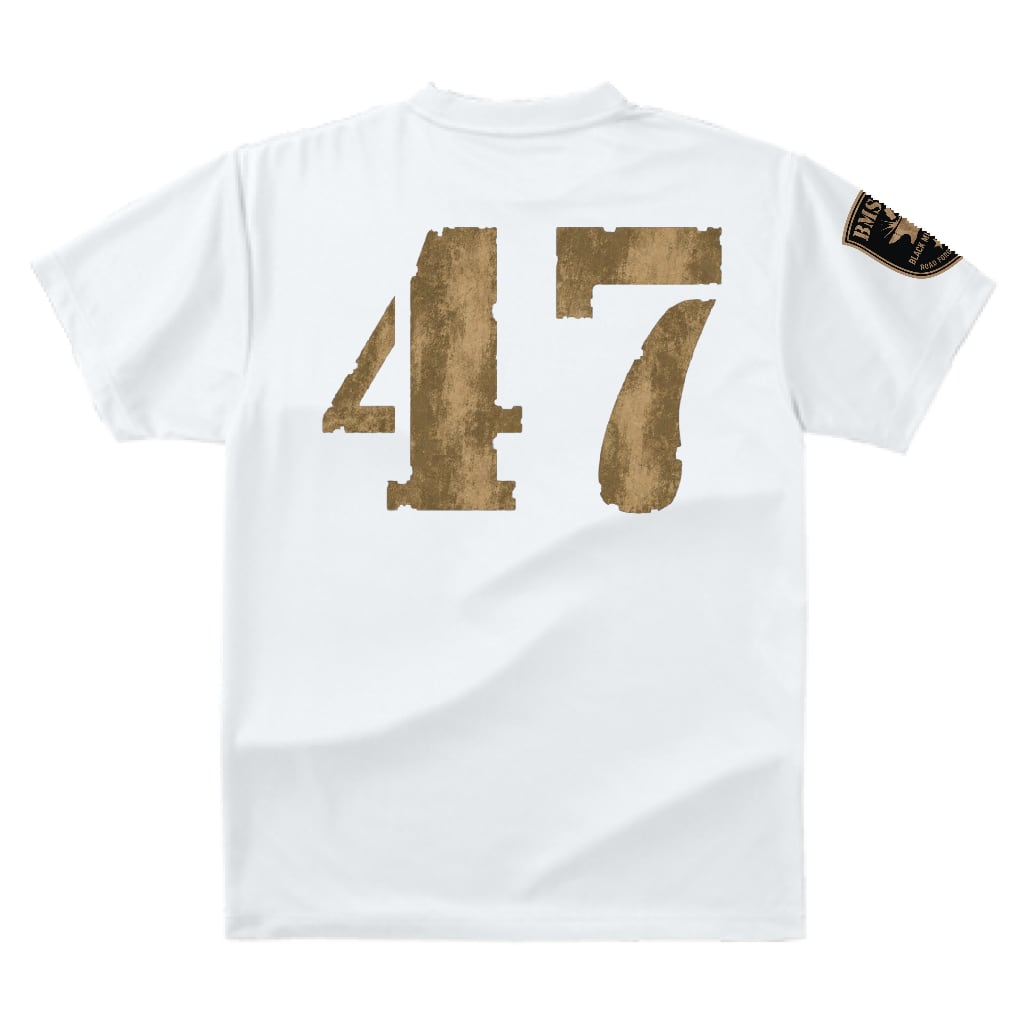 BMS-47 ROAD FORGED TEE / 「47」/白
