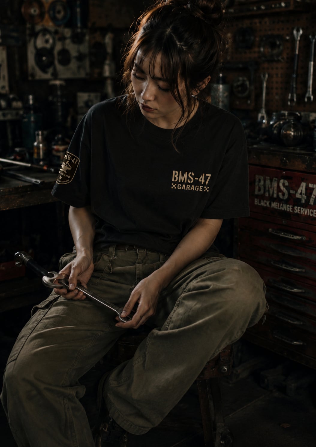Black Mile Garage TEE / 黒