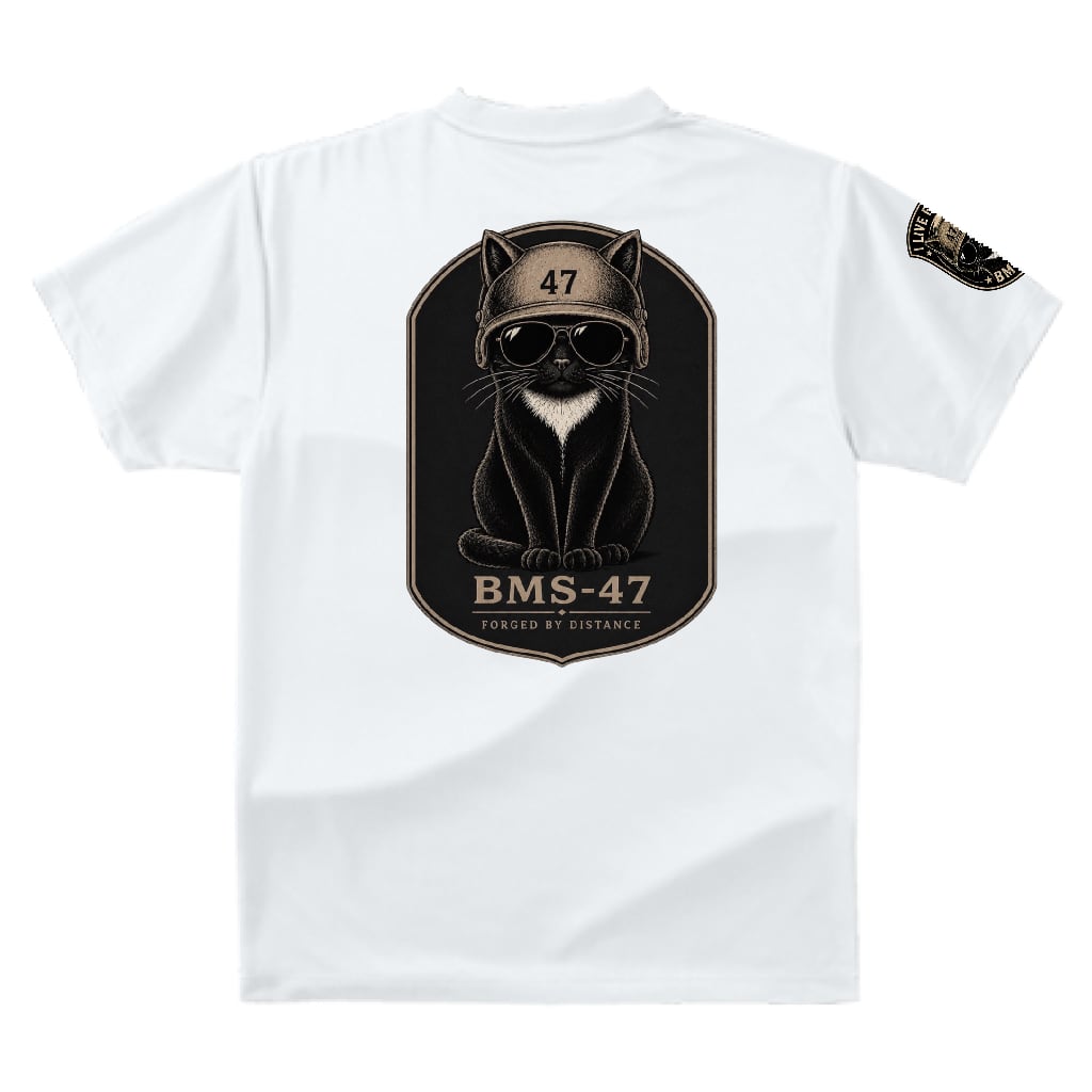 BMS-47 CLASSIC GARAGE CAT TEE/白