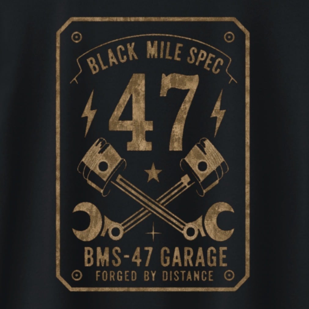Black Mile Garage TEE / 黒