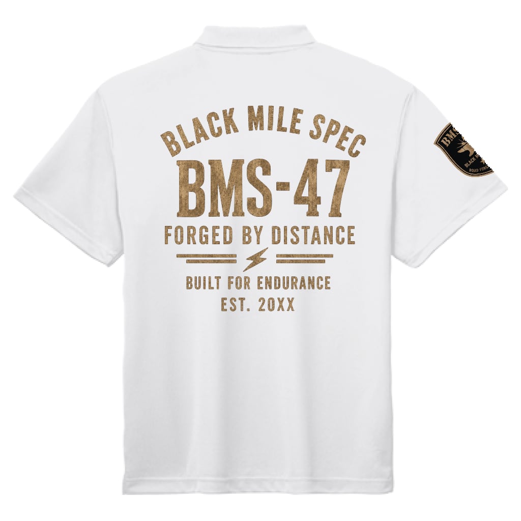 BMS-47 MILE MARK ドライポロシャツ