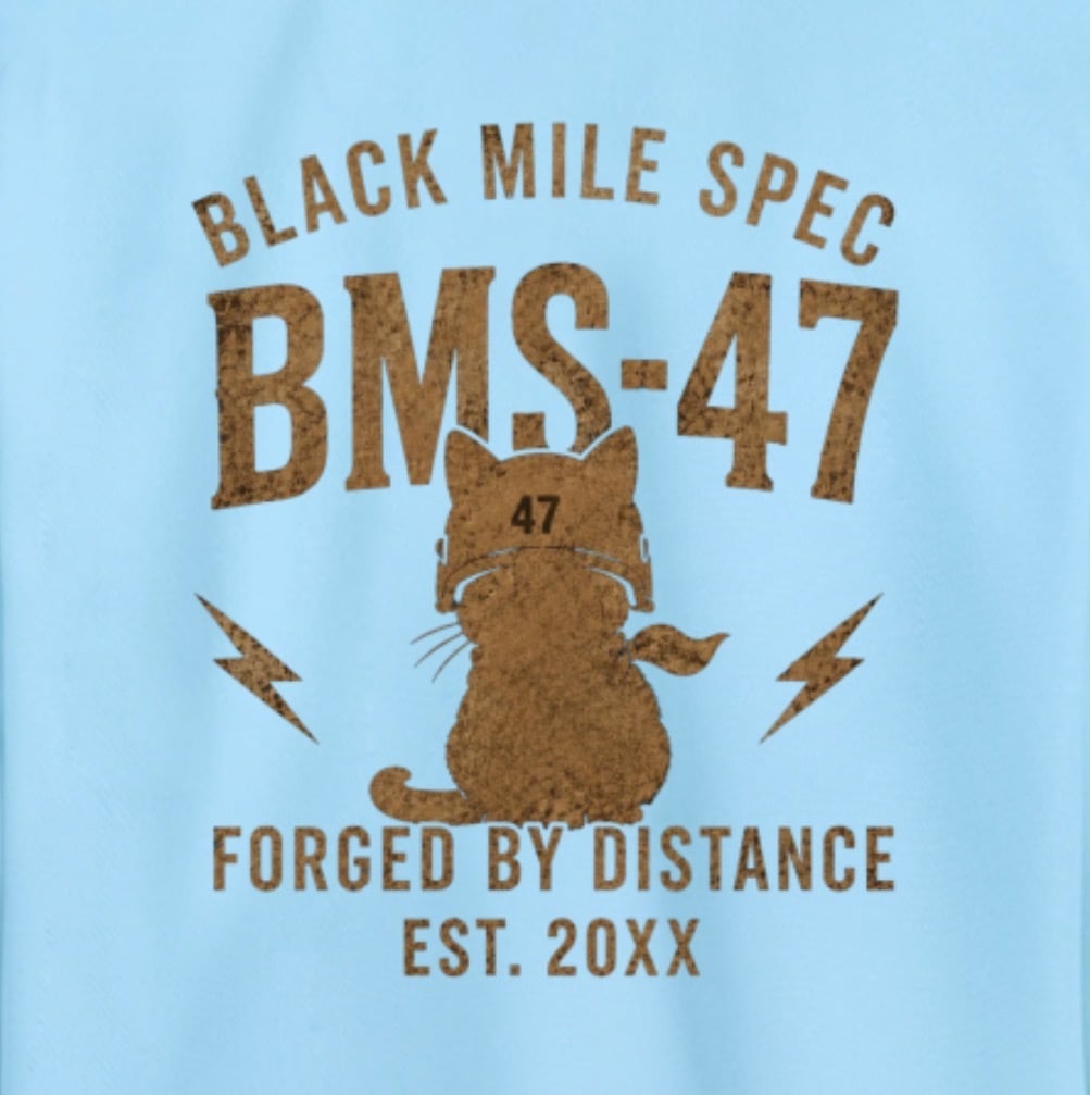 BMS-47 GARAGE CAT ドライロングスリーブポロシャツ