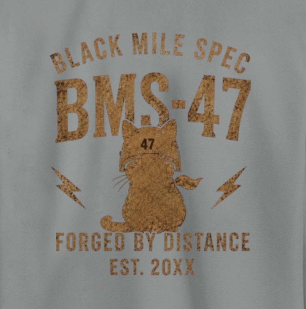 BMS-47 GARAGE CAT ドライロングスリーブポロシャツ
