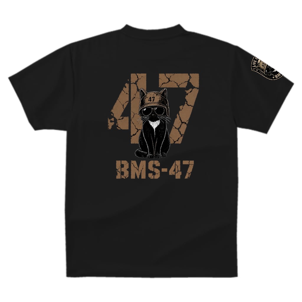BMS-47 CAT 47 DRY TEE/黒