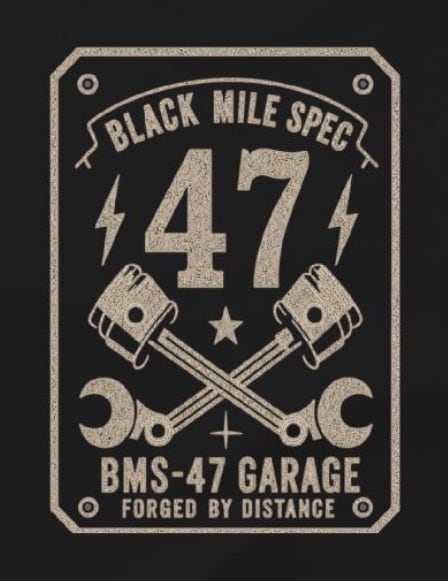 Black Mile Garage TEE / 黒