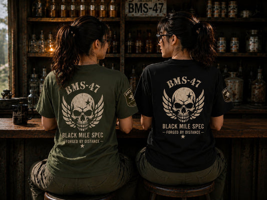 BLACK MILE SKULL TEE/ 黒