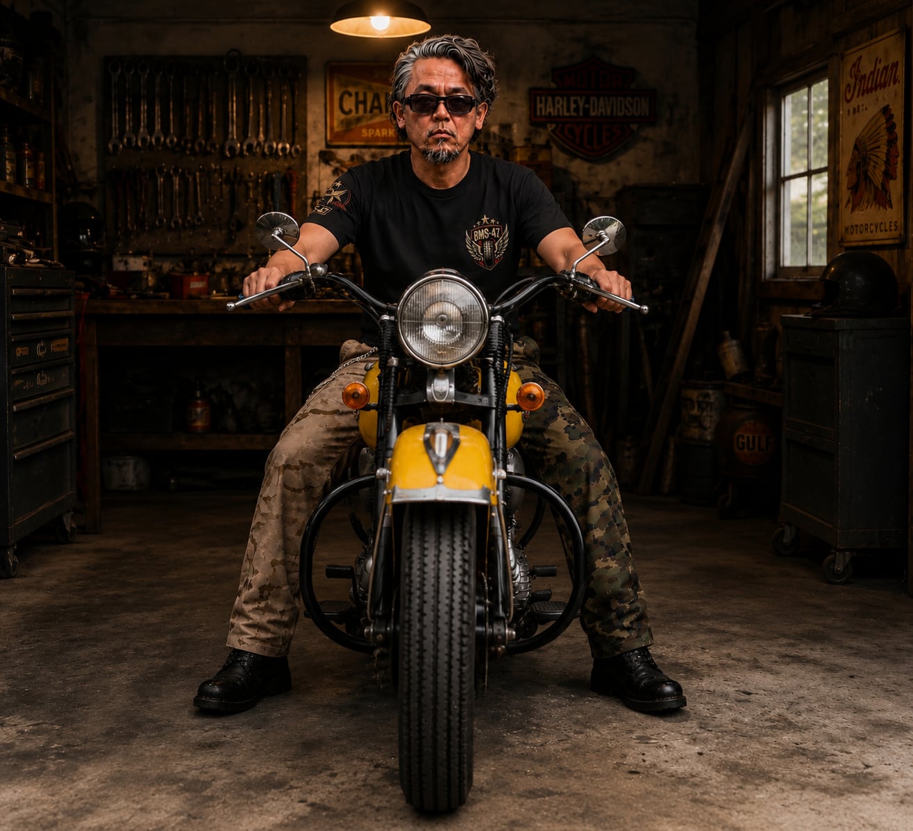 BMS-47 Live to Ride TEE/黒