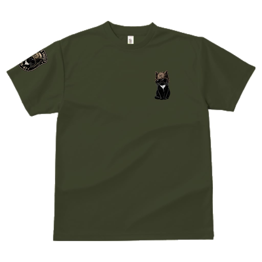 BMS-47 CLASSIC GARAGE CAT TEE/緑