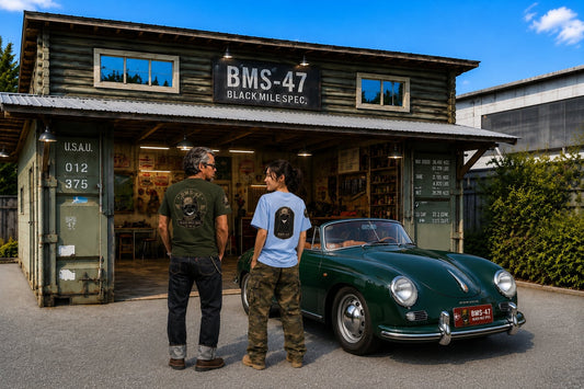 BMS-47 CLASSIC GARAGE CAT TEE/水色