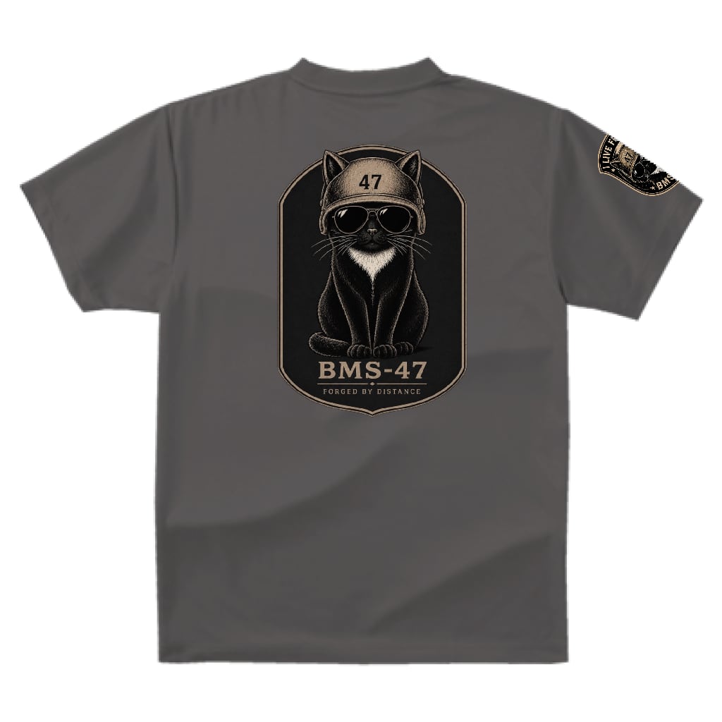 BMS-47 CLASSIC GARAGE CAT TEE/灰
