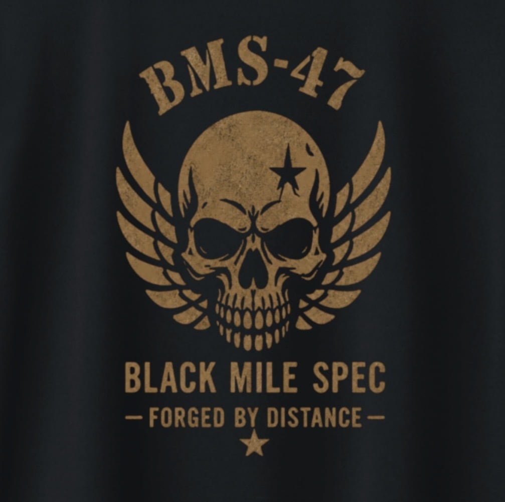 BLACK MILE SKULL TEE/ 黒