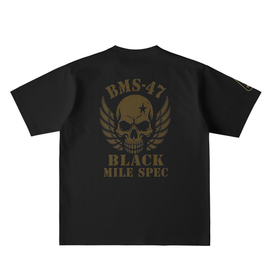 BMS-47 BLACK SKULL TEE deep-black image