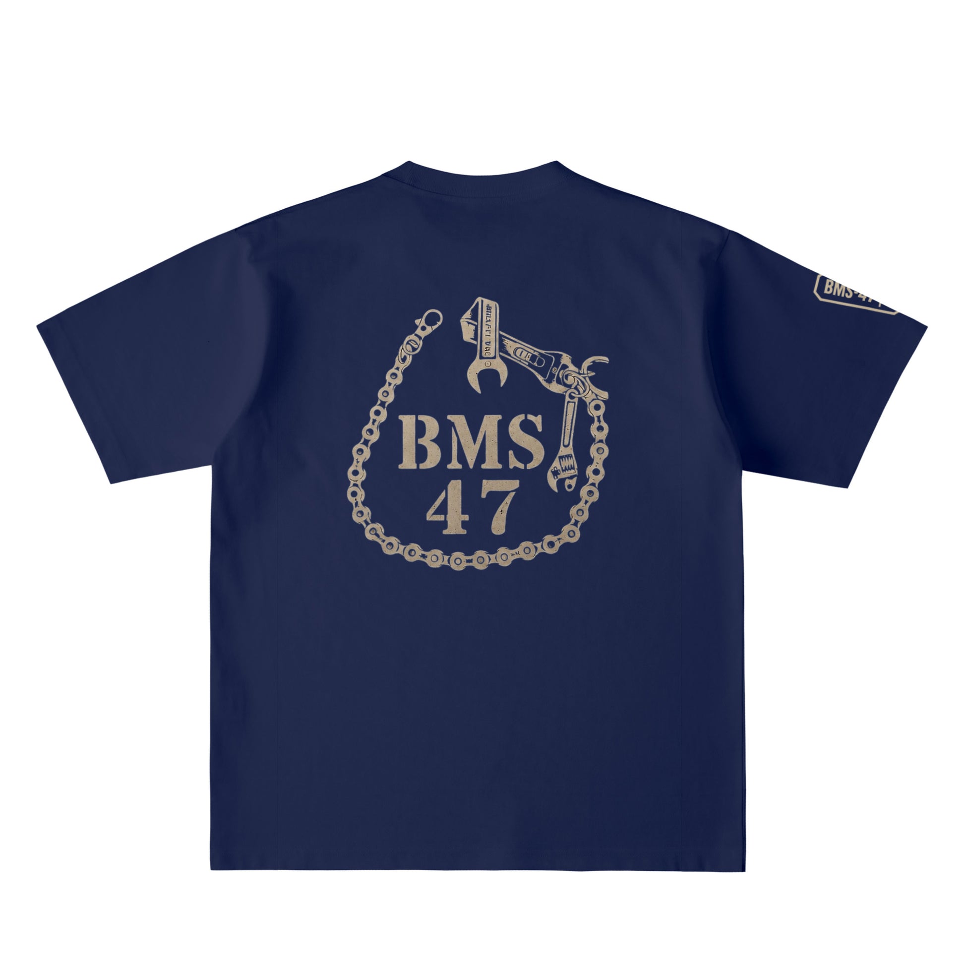 BMS-47 FORGED CHAIN TEE navy image