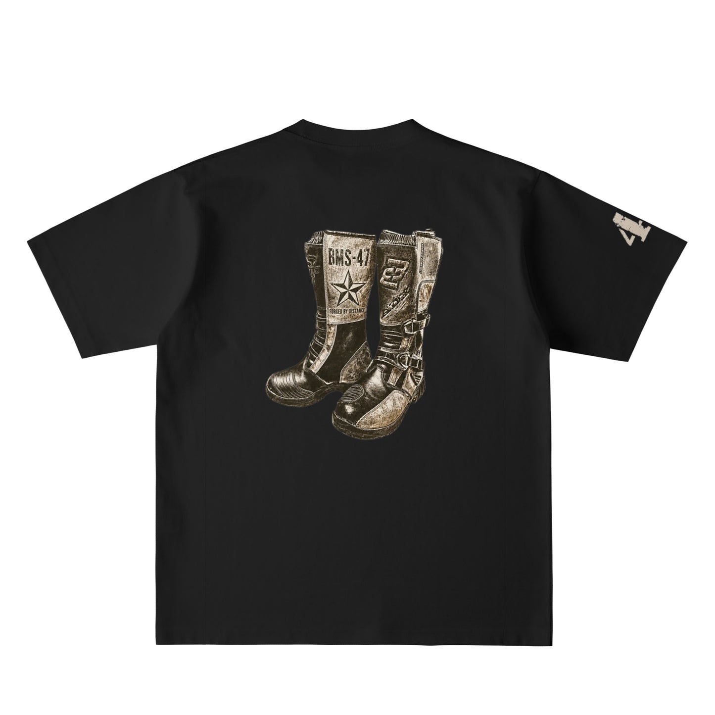 BMS-47 MILE MARKER BOOTS TEE deep-black image