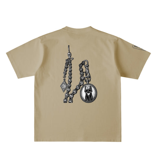 47 POCKET WATCH CAT TEE  dull-sand image
