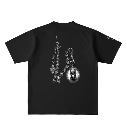 47 POCKET WATCH CAT TEE  deep-black image