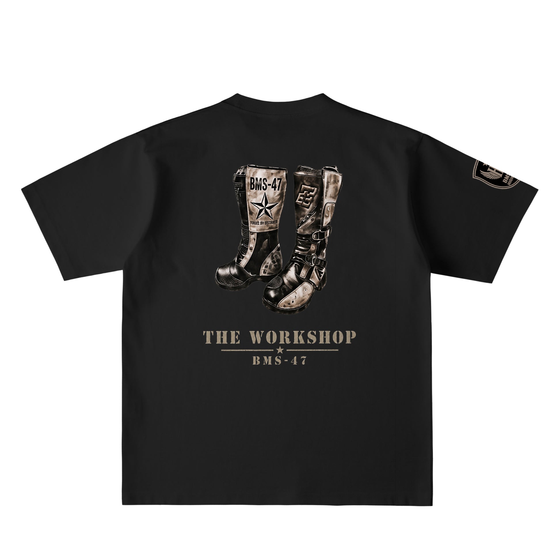 BMS-47 MILE MARKER BOOTS TEE deep-black image