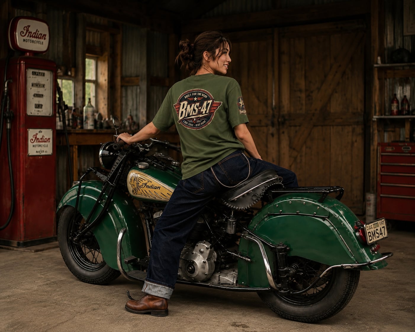 BMS-47 BUILT FOR THE ROAD TEE／緑