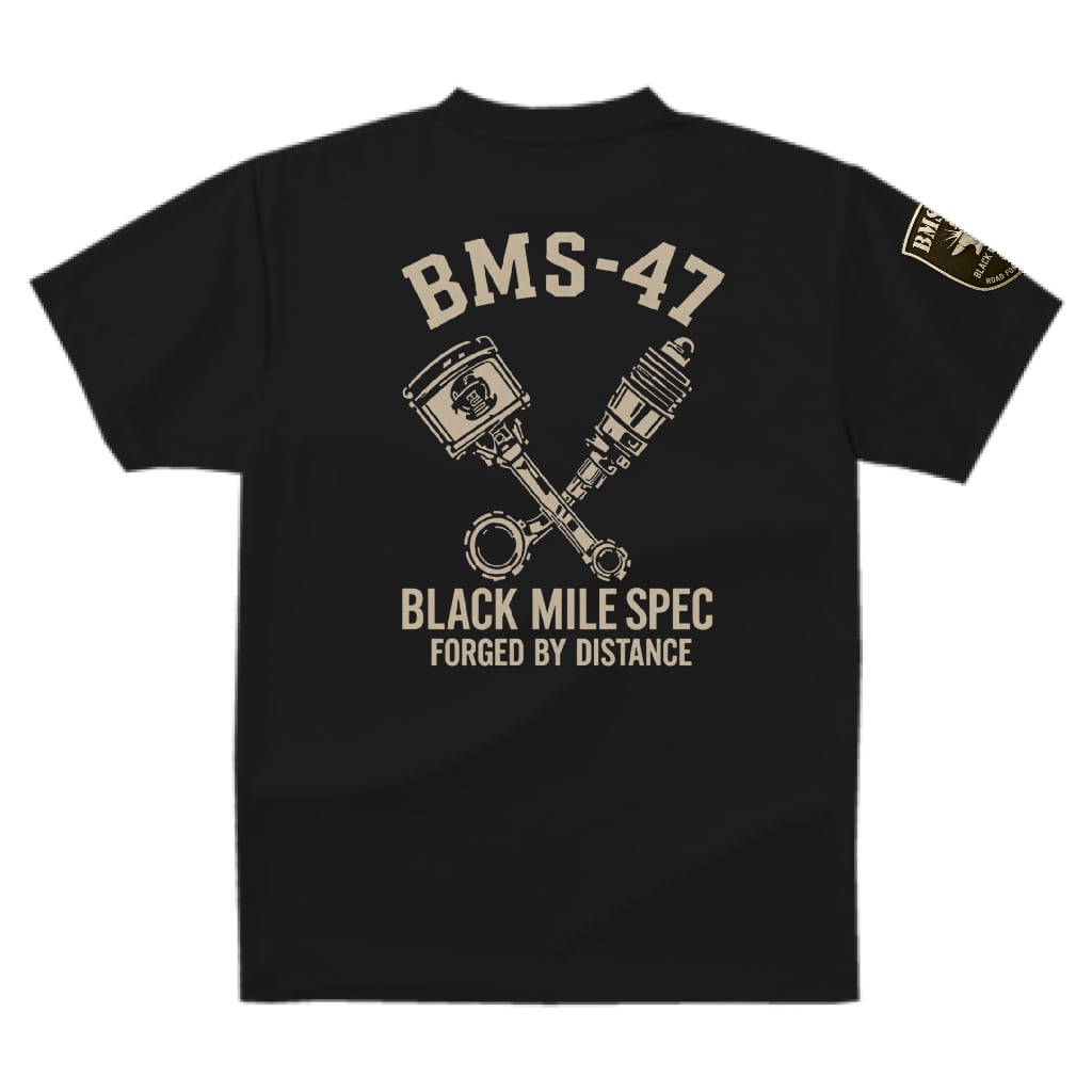 BLACK MILE SPEC TEE/黒