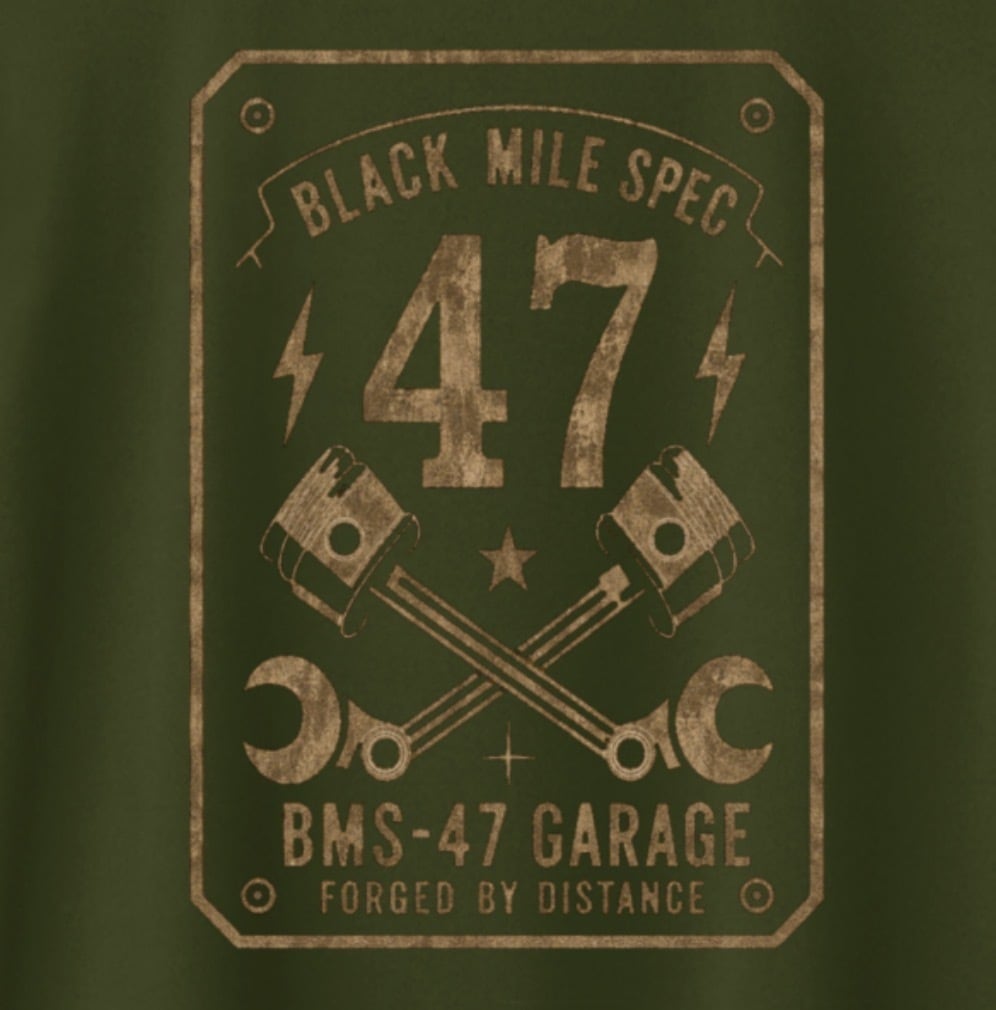 Black Mile Garage TEE / 緑