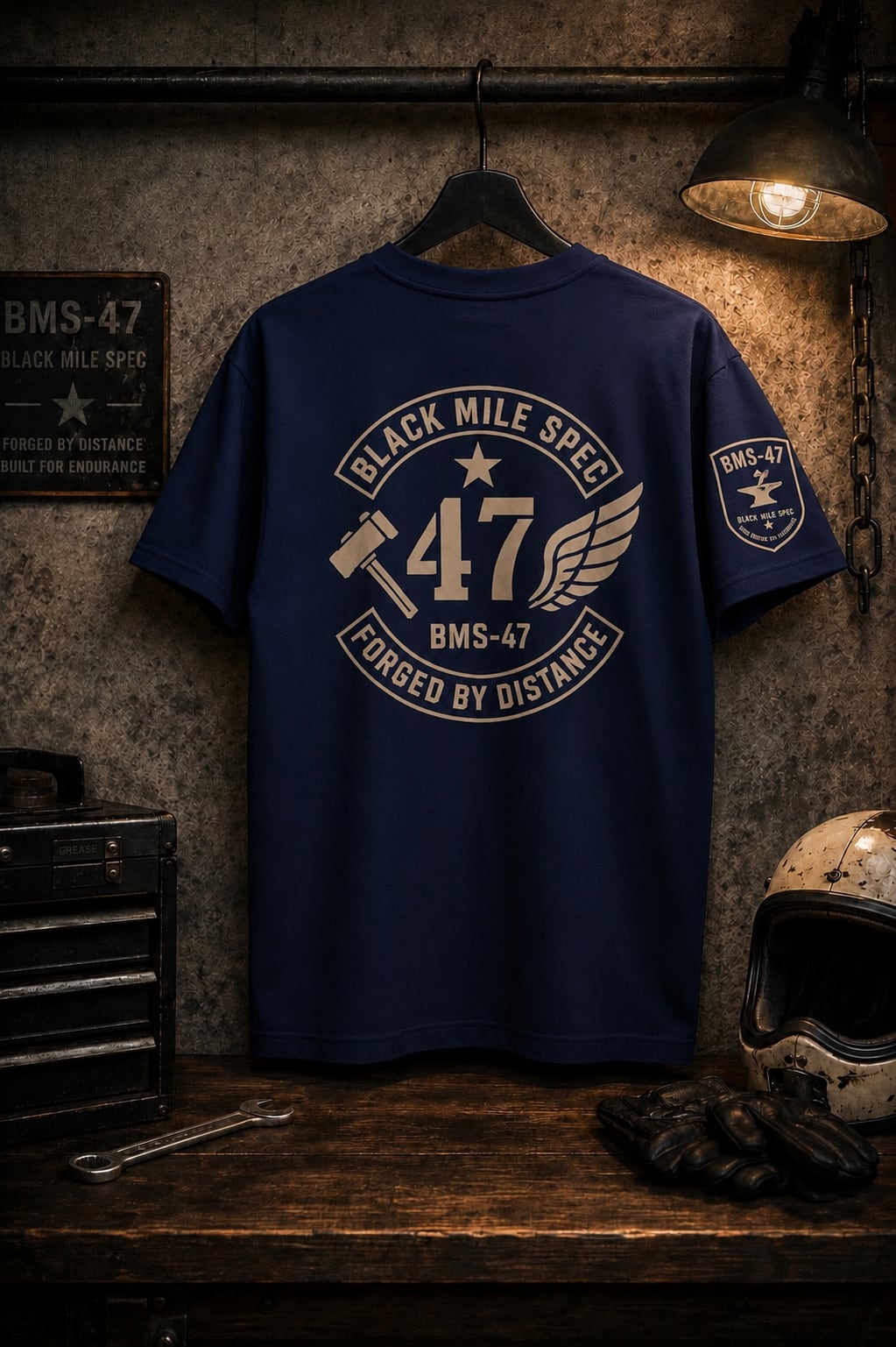 BMS-47 FORGED BY DISTANCE TEE/紺