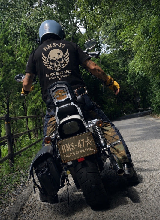 FORGED SKULL POLO / 黒