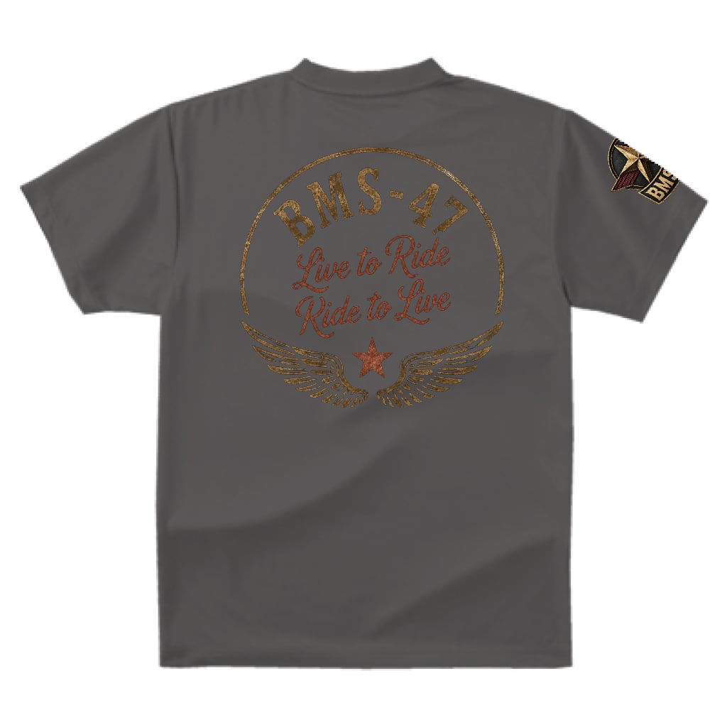 BMS-47 Live to Ride TEE/灰