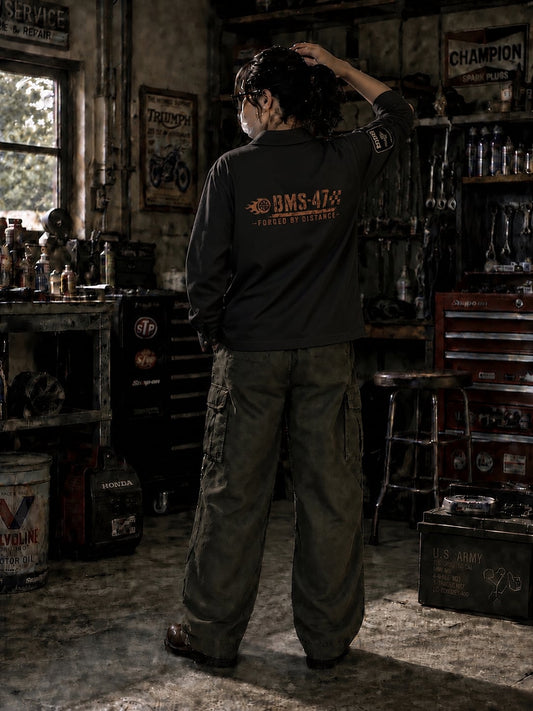 BMS-47 FORGED COACH JACKET/黒