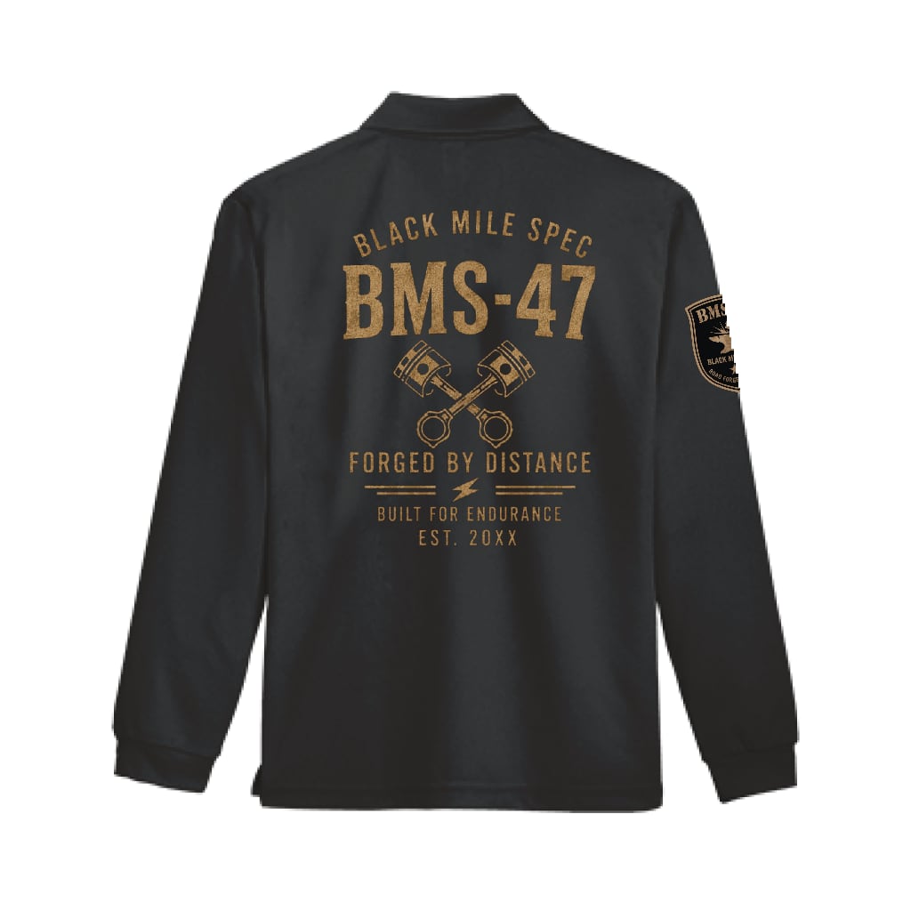 BMS-47 TWIN PISTON ドライロングスリーブポロシャツ
