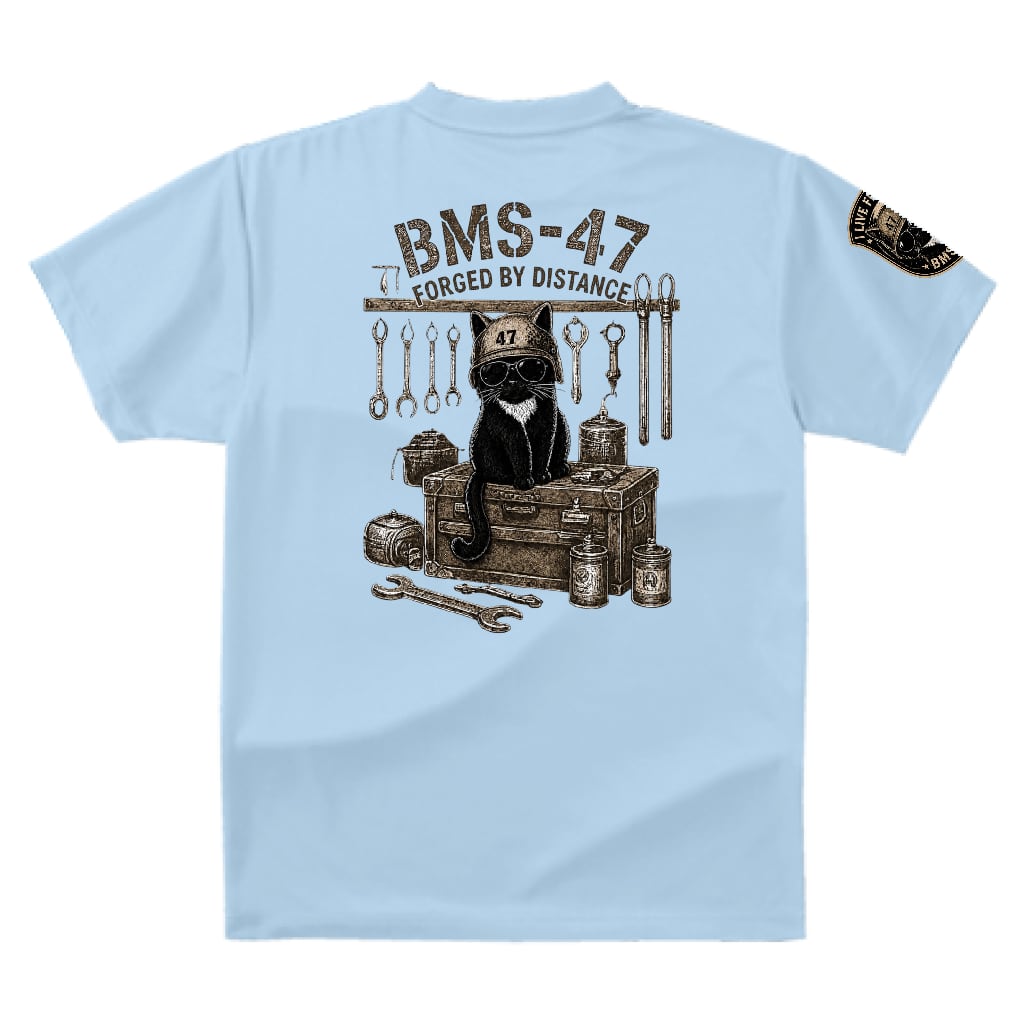 HANGAR TOOLS CAT TEE / 水色