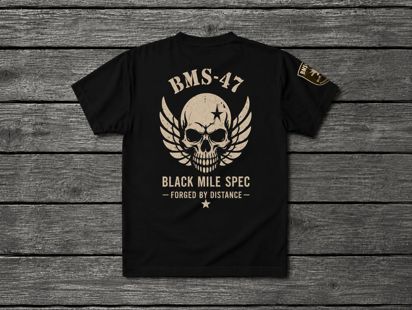 BLACK MILE SKULL TEE/ 黒