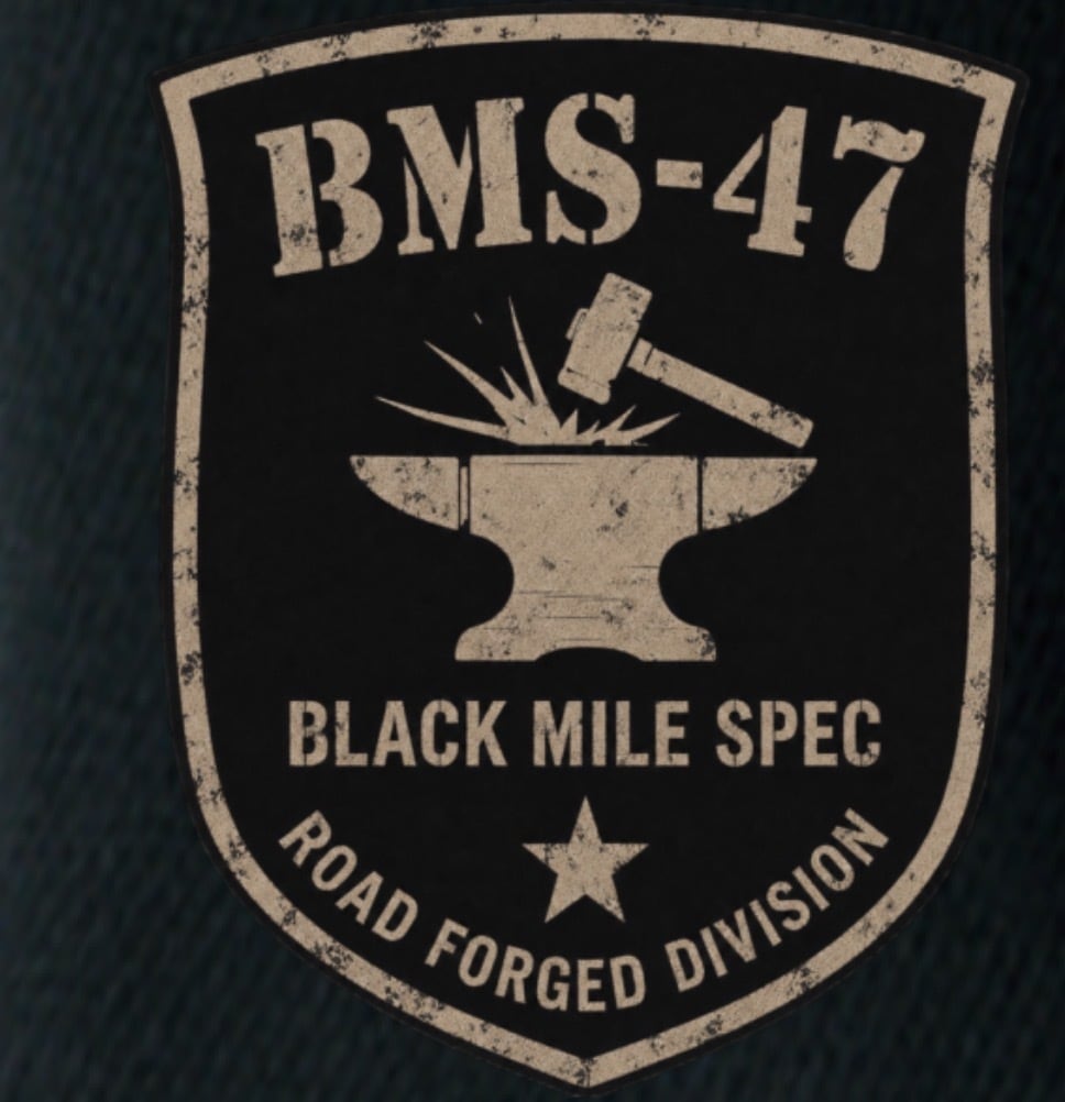 BMS-47 ROAD FORGED TEE / 「47」/黒