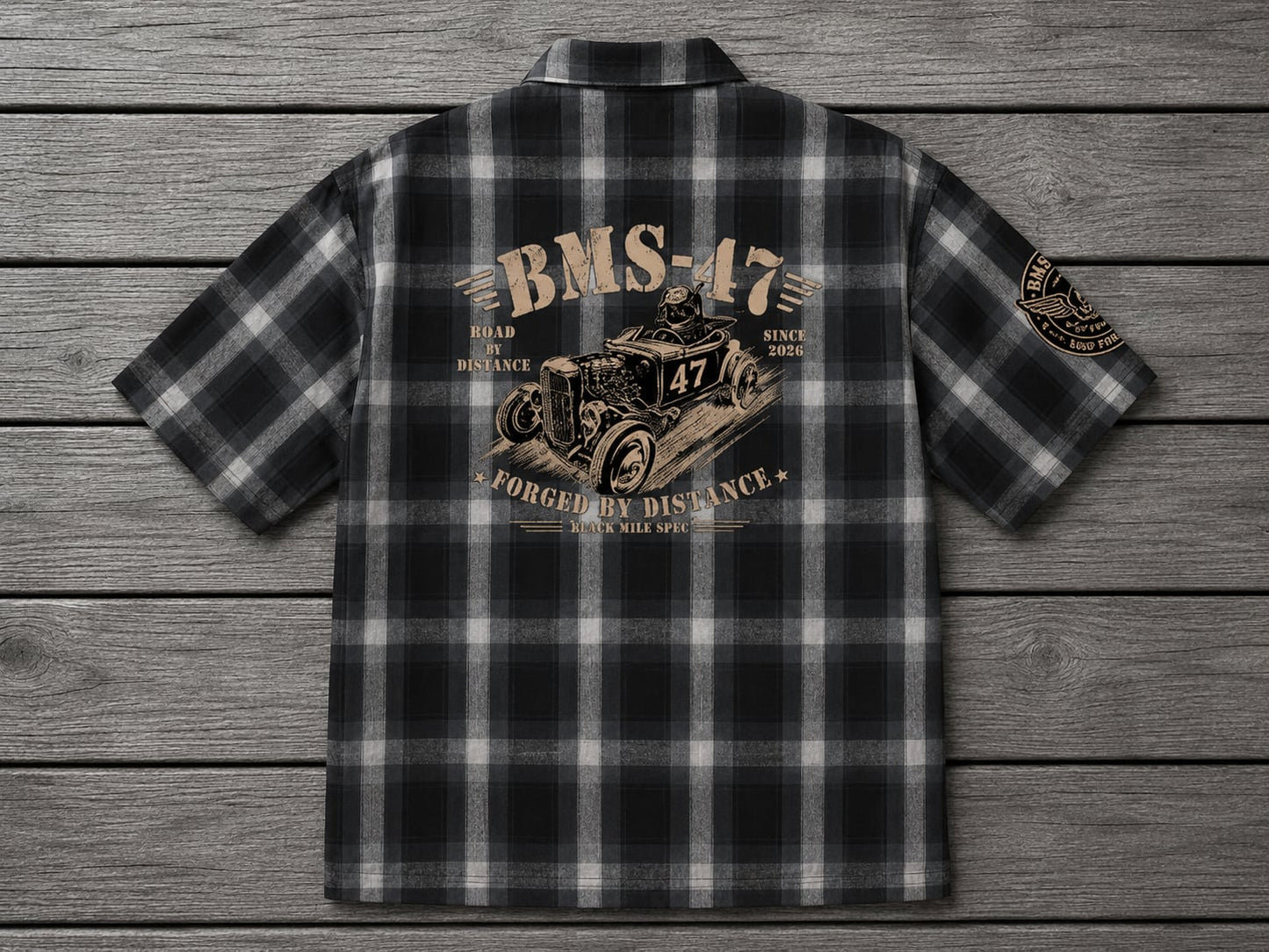 BMS-47 ROADSTER SHIRT/黒