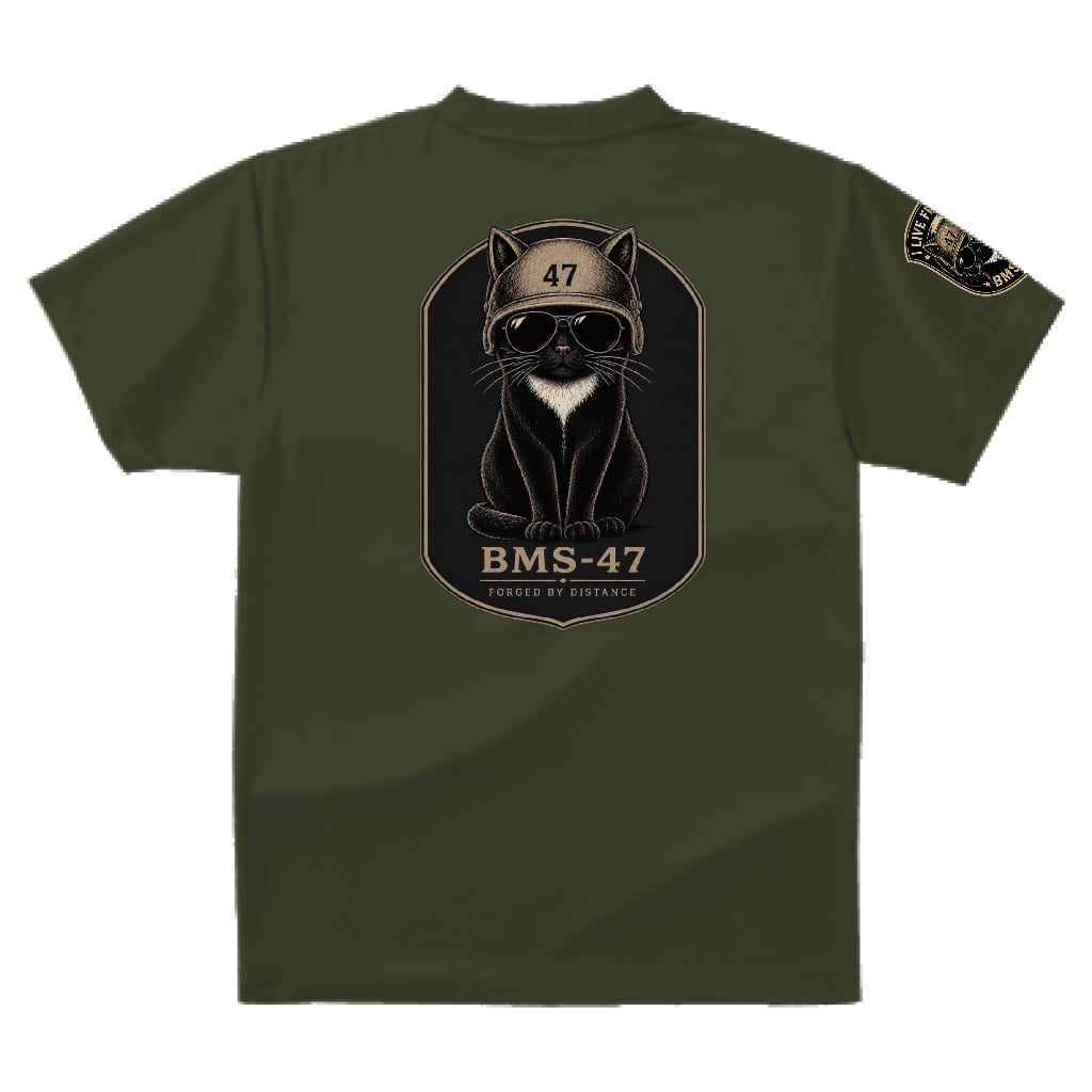 BMS-47 CLASSIC GARAGE CAT TEE/緑