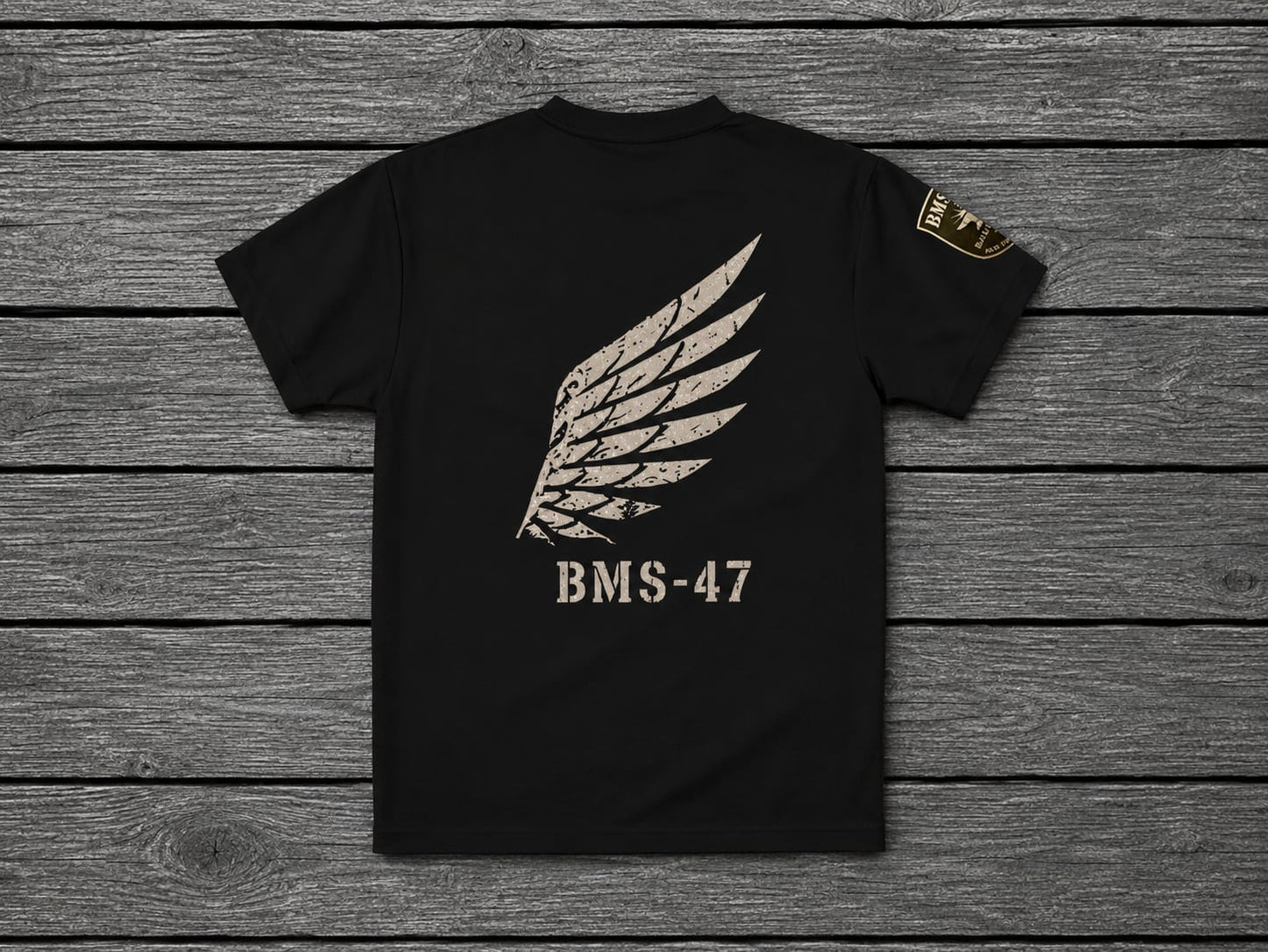 BMS-47 FORGED WING TEE / 黒